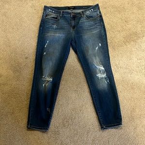 Judy blue distressed skinny jeans size 15/32